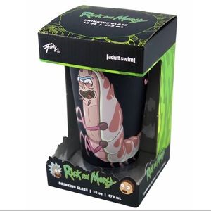 Funky Rick And Morty Shrimp Rick Drinking Glass